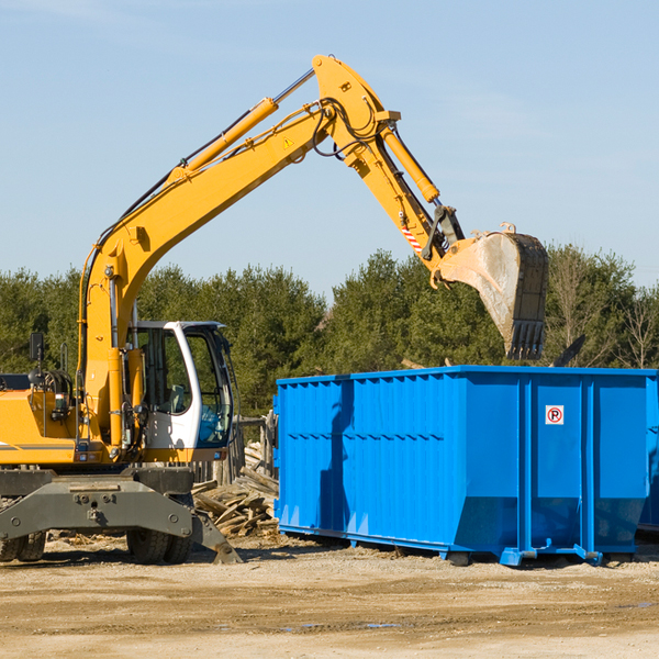 can i choose the location where the residential dumpster will be placed in Skamania County WA